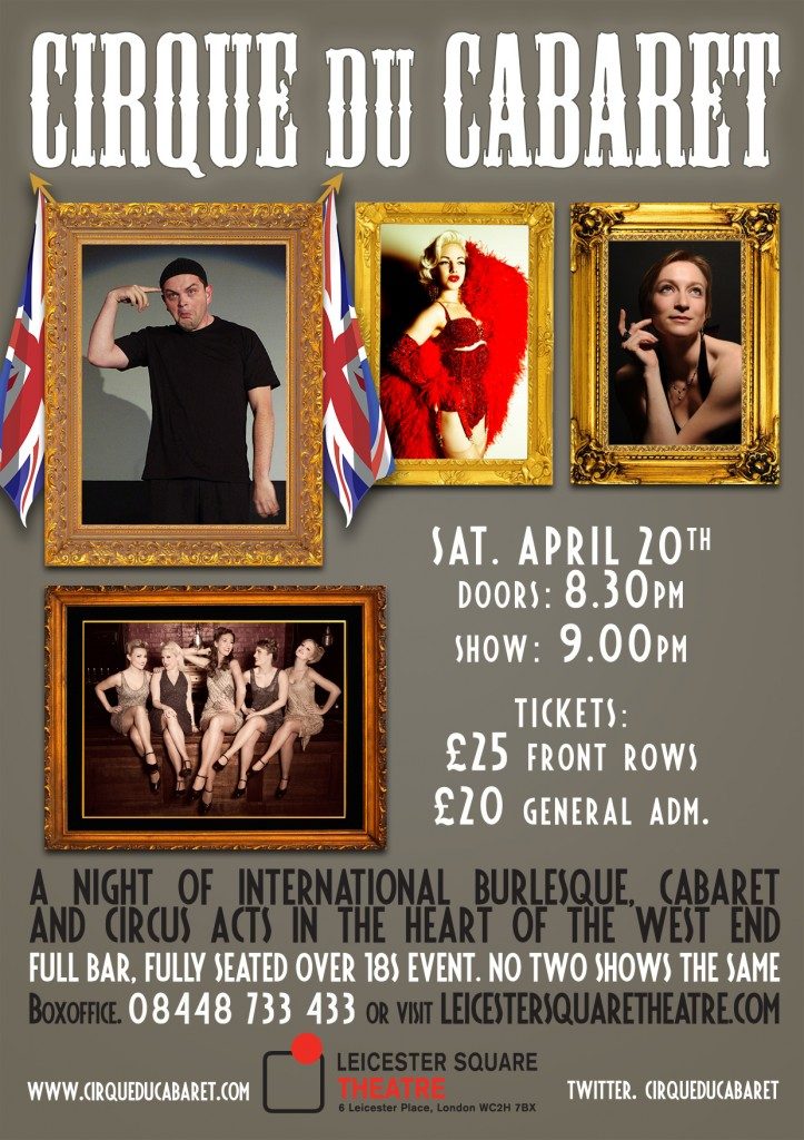 April 20th Leicester Square Theatre, London